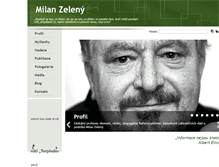 Tablet Screenshot of milanzeleny.com